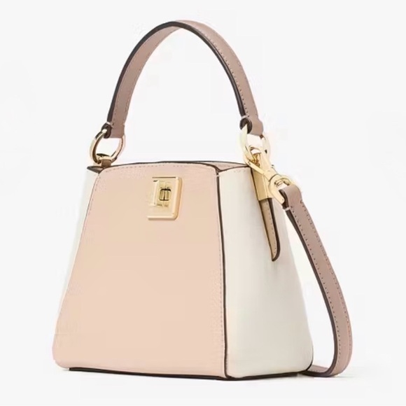 Kate Spade ♠️ Phoebe Mini Top Handle Crossbody Bag in Toasted Hazelnut NWT - Picture 2 of 9